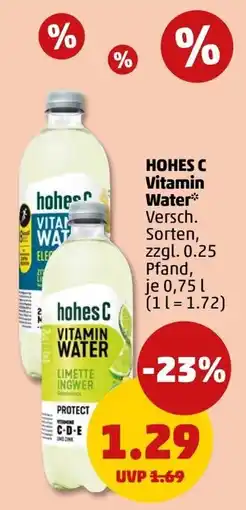 PENNY hohes C Vitamin Water Angebot