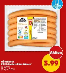 PENNY MÜHLENHOF XXL Delikatess Käse-Wiener Angebot