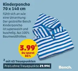 PENNY Kinderponcho Bench Angebot