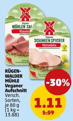 PENNY RÜGEN-WALDER MÜHLE Veganer Aufschnitt Angebot