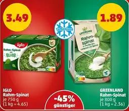 PENNY IGLO Rahm-Spinat Angebot