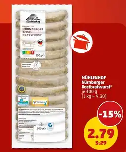 PENNY MÜHLENHOF Nürnberger Rostbratwurst Angebot