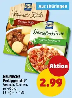 PENNY KEUNECKE Fertiggericht Angebot