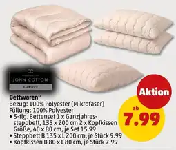 PENNY John Cotton Bettwaren Angebot