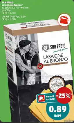 PENNY SAN FABIO Lasagne al Bronzo Angebot