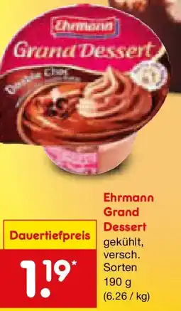 Netto Marken-Discount Ehrmann Grand Dessert Angebot