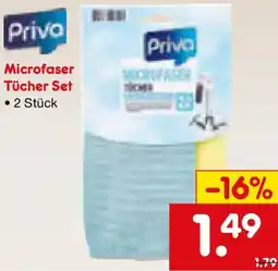 Netto Marken-Discount Priva Microfaser Tücher Set Angebot