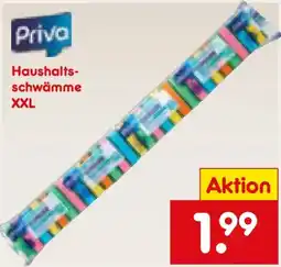 Netto Marken-Discount Priva Haushaltsschwämme XXL Angebot