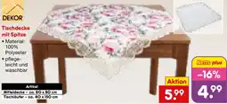 Netto Marken-Discount DEKOR Tischdecke mit Spitze Angebot