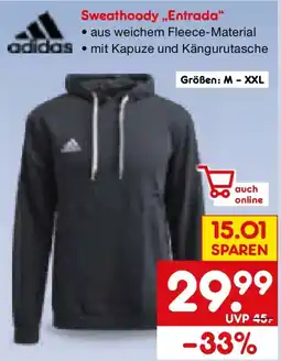 Netto Marken-Discount adidas Sweathoody „Entrada“ Angebot