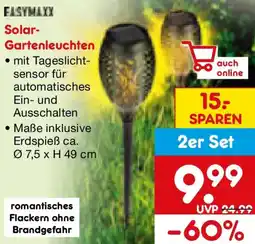 Netto Marken-Discount EASYMAXX Solar-Gartenleuchten Angebot