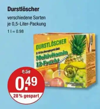 V Markt Durstloscher je 500 ml Angebot