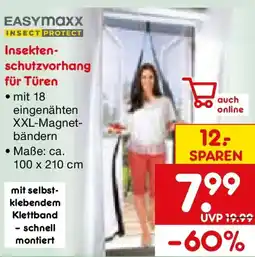 Netto Marken-Discount EASYmaxx Insect Protect Insektenschutzvorhang für Türen Angebot