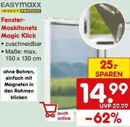 Netto Marken-Discount EASYmaxx Fenster-Moskitonetz Magic Klick Angebot