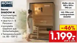 Netto Marken-Discount HOME DELUXE Sauna SHADOW M Angebot