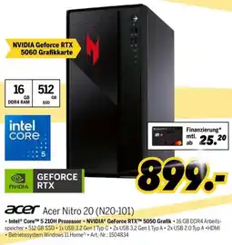 MEDIMAX Acer Acer Nitro 20 (N20-101) Angebot
