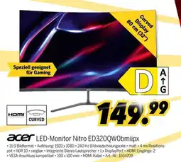 MEDIMAX acer LED-Monitor Nitro ED320QW0bmiipx Angebot