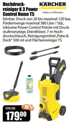 V Baumarkt Hochdruckreiniger K 3 Power Control Home T5 Angebot