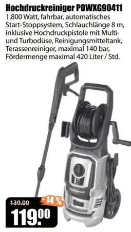 V Baumarkt Hochdruckreiniger POWXG90411 Angebot