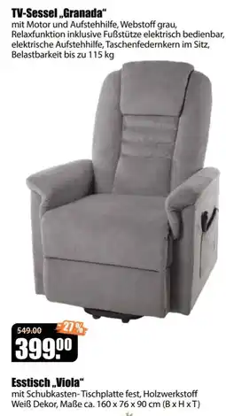 V Baumarkt TV-Sessel "Granada" Angebot