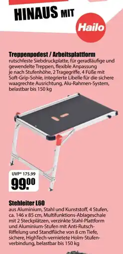 V Baumarkt Treppenpodest / Arbeitsplattform Hailo Angebot