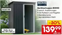 Netto Marken-Discount HOME DELUXE Geräteschuppen BOHIO Angebot