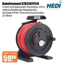V Baumarkt Kabeltrommel K7B25NTF510 HEDI Angebot