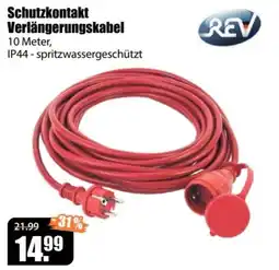V Baumarkt Schutzkontakt Verlängerungskabel REV Angebot