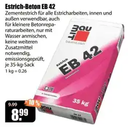 V Baumarkt Estrich-Beton EB 42 Angebot