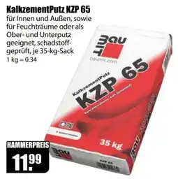 V Baumarkt KalkzementPutz KZP 65 Angebot
