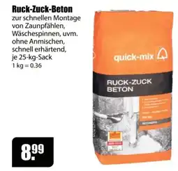 V Baumarkt Ruck-Zuck-Beton quick-mix Angebot