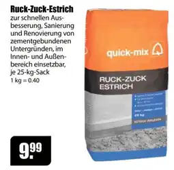 V Baumarkt quick-mix Ruck-Zuck-Estrich Angebot