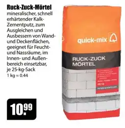 V Baumarkt quick-mix Ruck-Zuck-Mörtel Angebot