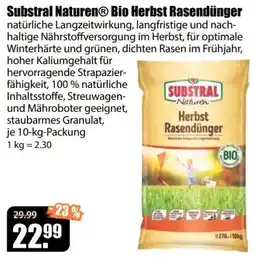 V Baumarkt Substral Naturen® Bio Herbst Rasendünger Angebot
