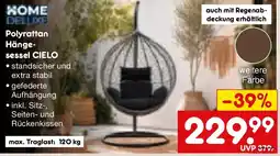 Netto Marken-Discount HOME DELUXE Polyrattan Hängesessel CIELO Angebot
