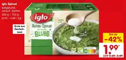 Netto Marken-Discount iglo Spinat Angebot