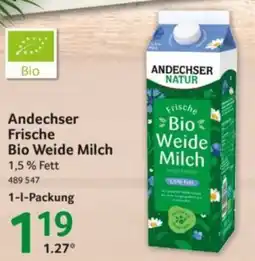 Selgros Andechser Frische Bio Weide Milch Angebot