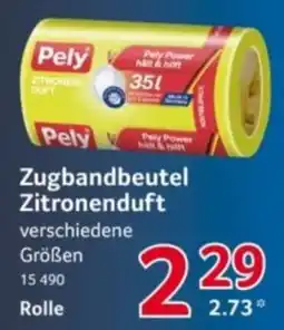 Selgros Pely Zugbandbeutel Zitronenduft Angebot