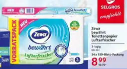 Selgros Zewa bewährt Toilettenpapier Lufterfrischer Angebot