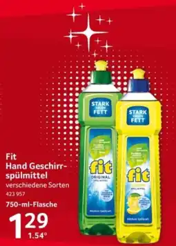Selgros Fit Hand Geschirrspülmittel Angebot