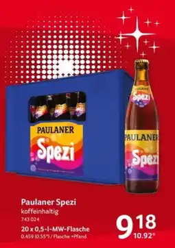 Selgros Paulaner Spezi Angebot