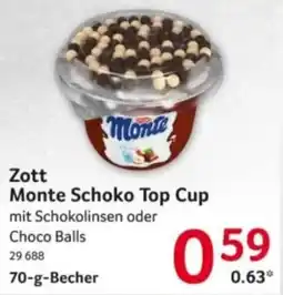 Selgros Zott Monte Schoko Top Cup Angebot