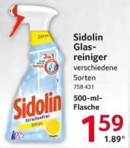 Selgros Sidolin Glasreiniger Angebot