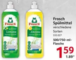 Selgros Frosch Spülmittel Zitrone Angebot