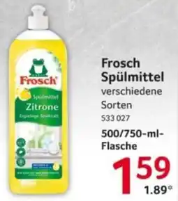 Selgros Frosch Spülmittel Zitrone Angebot