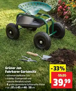 Thomas Philipps Grüner Jan Fahrbare Gartensitz Angebot