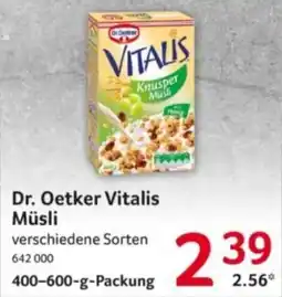 Selgros Dr. Oetker Vitalis Müsli Angebot