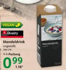 Selgros Quality Mandeldrink Angebot