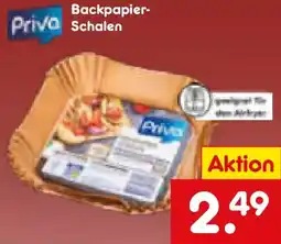 Netto Marken-Discount Priva Backpapier-Schalen Angebot