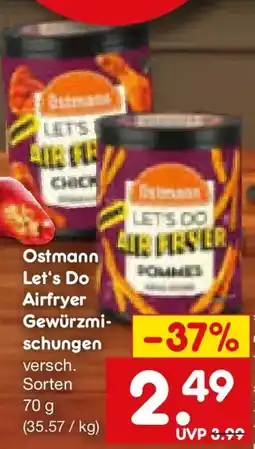 Netto Marken-Discount Ostmann Let's Do Airfryer Gewürzmischungen Angebot